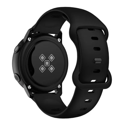 KALEBOL KLB-HDKGJ-001 For Samsung Galaxy Watch3 45mm Silicone Band 22mm Watch Strap with Butterfly Buckle