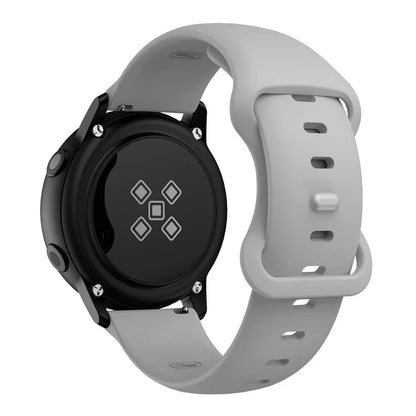 KALEBOL KLB-HDKGJ-001 For Samsung Galaxy Watch3 45mm Silicone Band 22mm Watch Strap with Butterfly Buckle