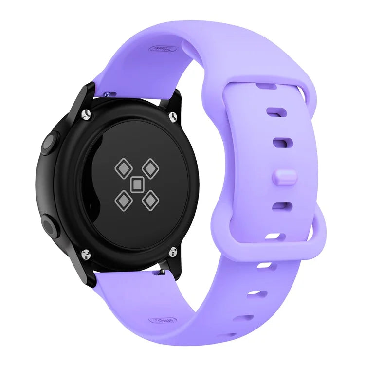 KALEBOL KLB-HDKGJ-001 For Samsung Galaxy Watch3 45mm Silicone Band 22mm Watch Strap with Butterfly Buckle