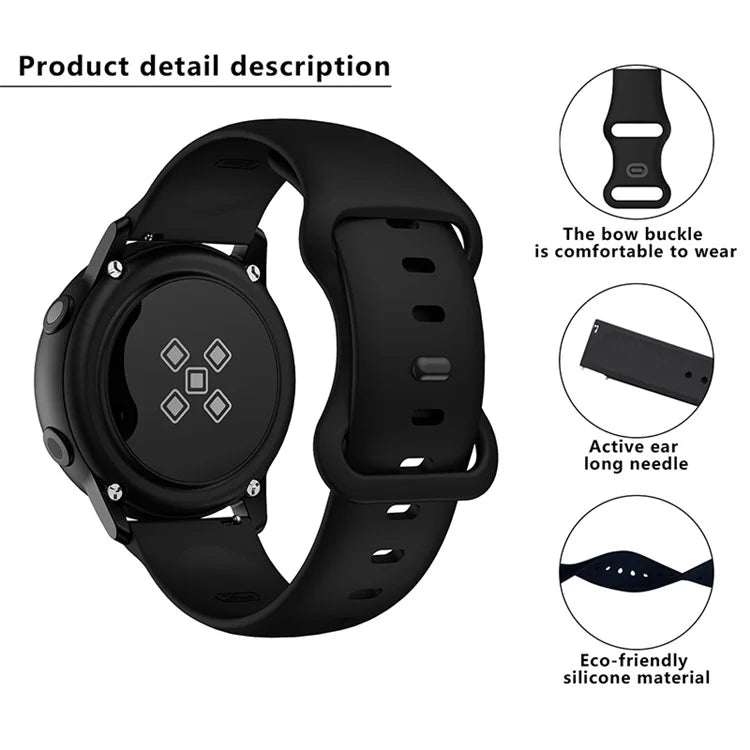 KALEBOL KLB-HDKGJ-001 For Samsung Galaxy Watch6 Classic 43mm / 47mm Watch Band 20mm Silicone Strap