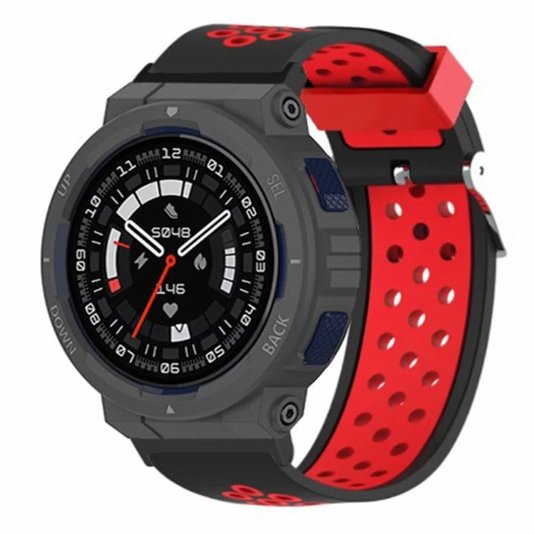 For Huami Amazfit Active Edge A2212 Watch Band Dual Color Silicone Wrist Strap
