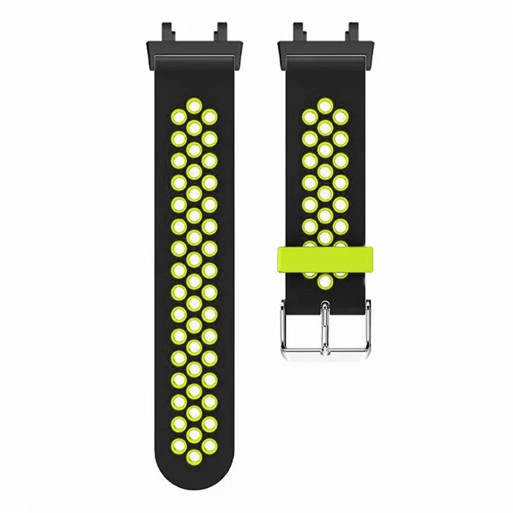 For Huami Amazfit Active Edge A2212 Watch Band Dual Color Silicone Wrist Strap