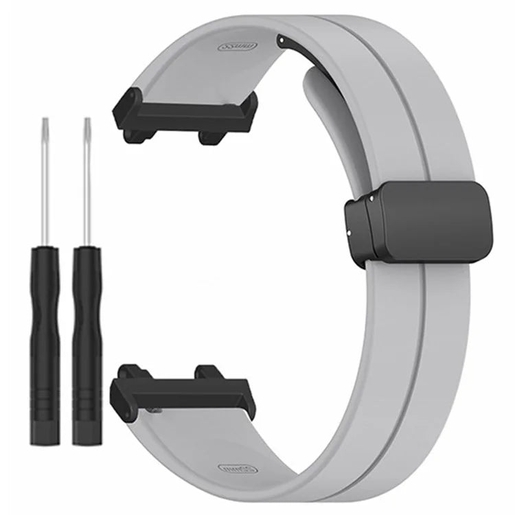 For Huami Amazfit Active Edge A2212 Watch Band Silicone Wrist Strap with Magnetic Folding Buckle