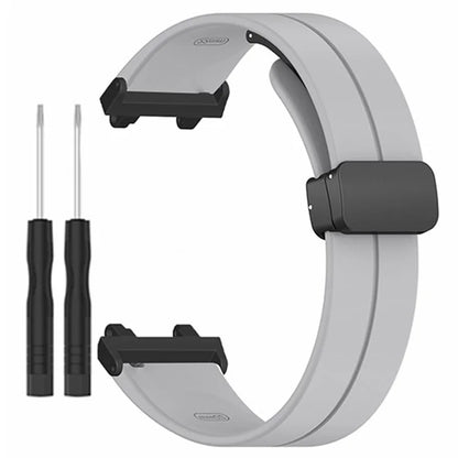 For Huami Amazfit Active Edge A2212 Watch Band Silicone Wrist Strap with Magnetic Folding Buckle