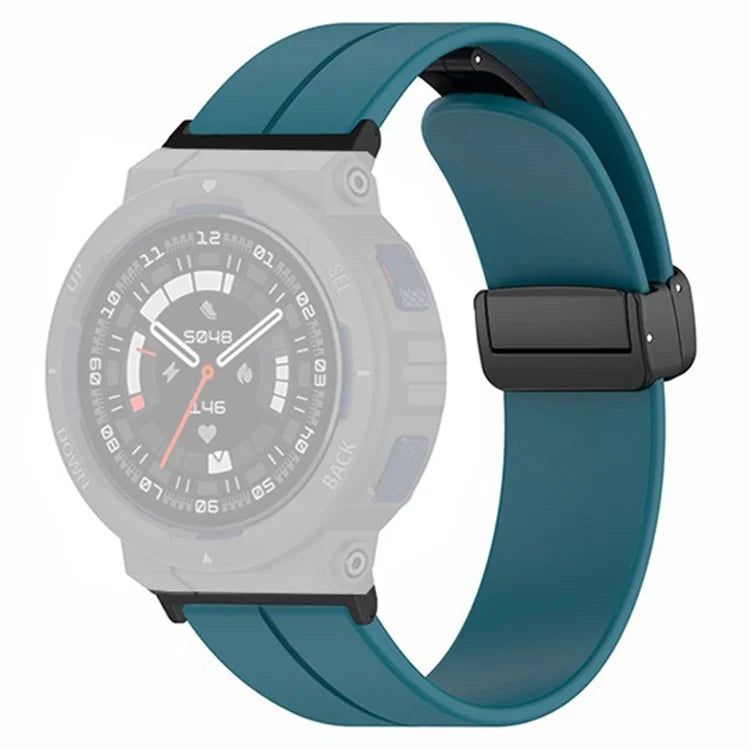For Huami Amazfit Active Edge A2212 Watch Band Silicone Wrist Strap with Magnetic Folding Buckle