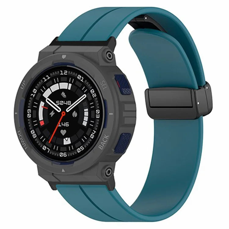 For Huami Amazfit Active Edge A2212 Watch Band Silicone Wrist Strap with Magnetic Folding Buckle
