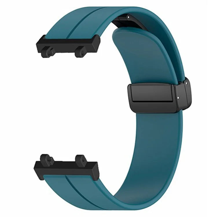 For Huami Amazfit Active Edge A2212 Watch Band Silicone Wrist Strap with Magnetic Folding Buckle