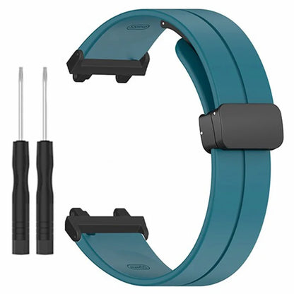 For Huami Amazfit Active Edge A2212 Watch Band Silicone Wrist Strap with Magnetic Folding Buckle