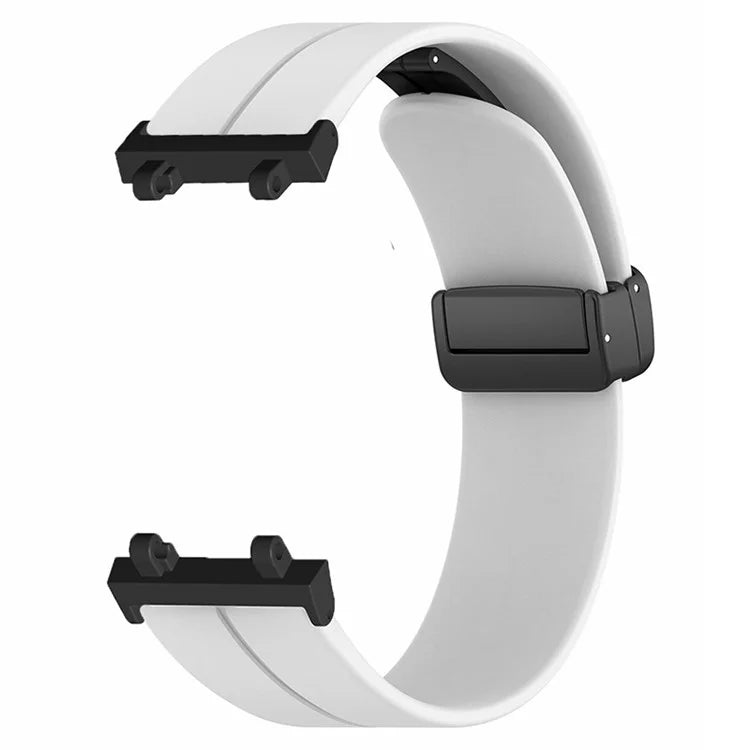 For Huami Amazfit Active Edge A2212 Watch Band Silicone Wrist Strap with Magnetic Folding Buckle