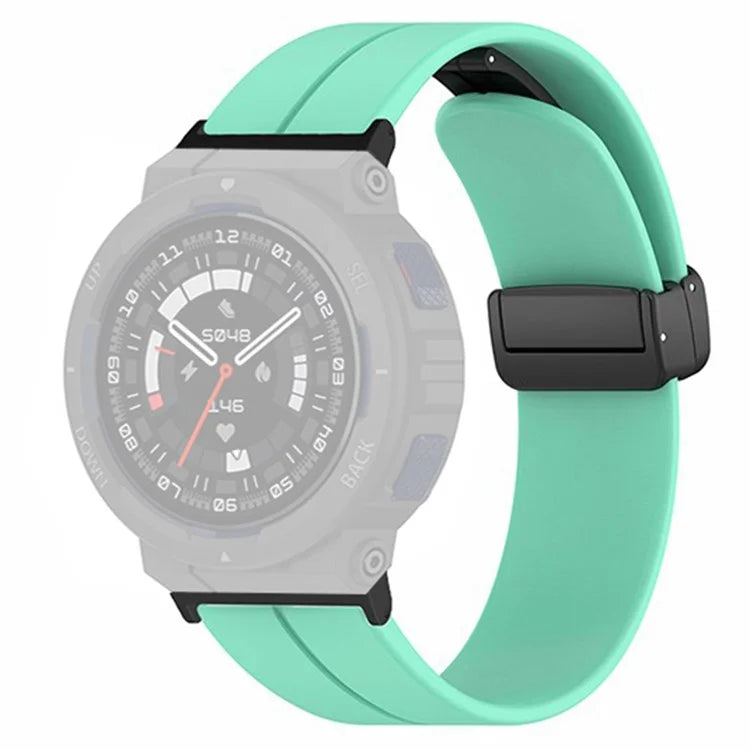 For Huami Amazfit Active Edge A2212 Watch Band Silicone Wrist Strap with Magnetic Folding Buckle