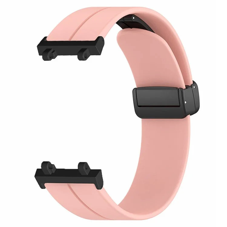 For Huami Amazfit Active Edge A2212 Watch Band Silicone Wrist Strap with Magnetic Folding Buckle