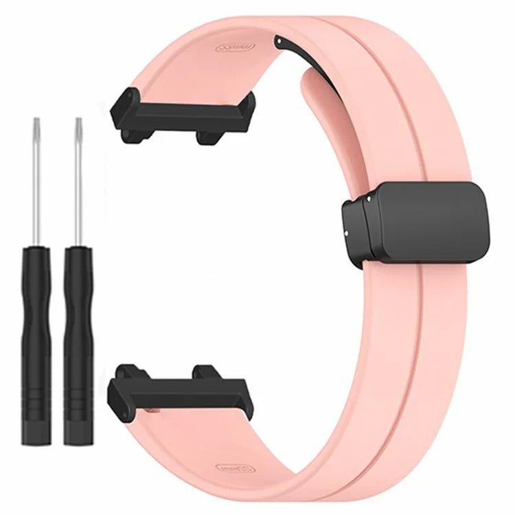 For Huami Amazfit Active Edge A2212 Watch Band Silicone Wrist Strap with Magnetic Folding Buckle