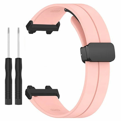 For Huami Amazfit Active Edge A2212 Watch Band Silicone Wrist Strap with Magnetic Folding Buckle