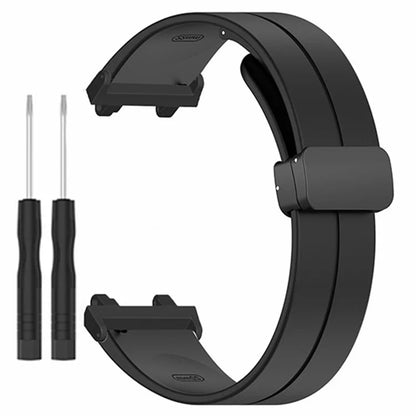 For Huami Amazfit Active Edge A2212 Watch Band Silicone Wrist Strap with Magnetic Folding Buckle