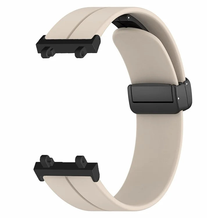 For Huami Amazfit Active Edge A2212 Watch Band Silicone Wrist Strap with Magnetic Folding Buckle