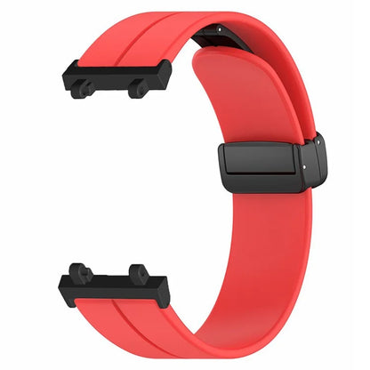 For Huami Amazfit Active Edge A2212 Watch Band Silicone Wrist Strap with Magnetic Folding Buckle