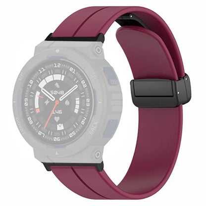 For Huami Amazfit Active Edge A2212 Watch Band Silicone Wrist Strap with Magnetic Folding Buckle