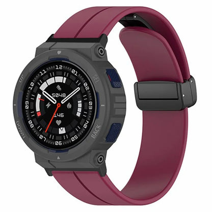 For Huami Amazfit Active Edge A2212 Watch Band Silicone Wrist Strap with Magnetic Folding Buckle