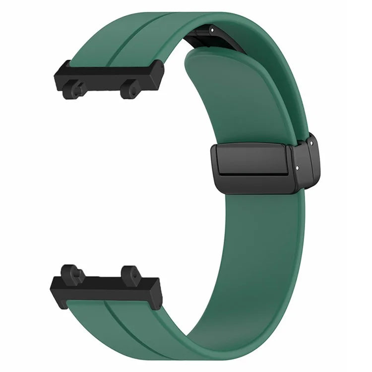 For Huami Amazfit Active Edge A2212 Watch Band Silicone Wrist Strap with Magnetic Folding Buckle