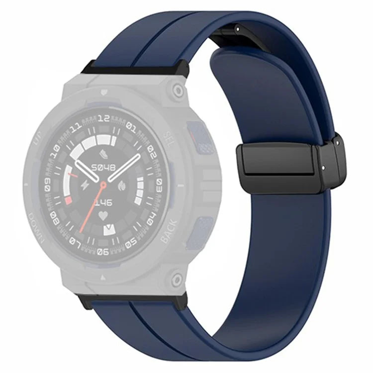 For Huami Amazfit Active Edge A2212 Watch Band Silicone Wrist Strap with Magnetic Folding Buckle