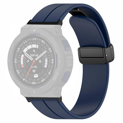 For Huami Amazfit Active Edge A2212 Watch Band Silicone Wrist Strap with Magnetic Folding Buckle