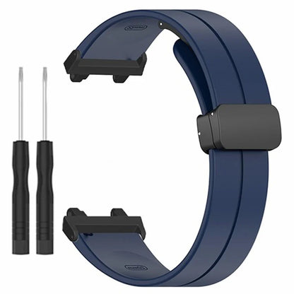 For Huami Amazfit Active Edge A2212 Watch Band Silicone Wrist Strap with Magnetic Folding Buckle