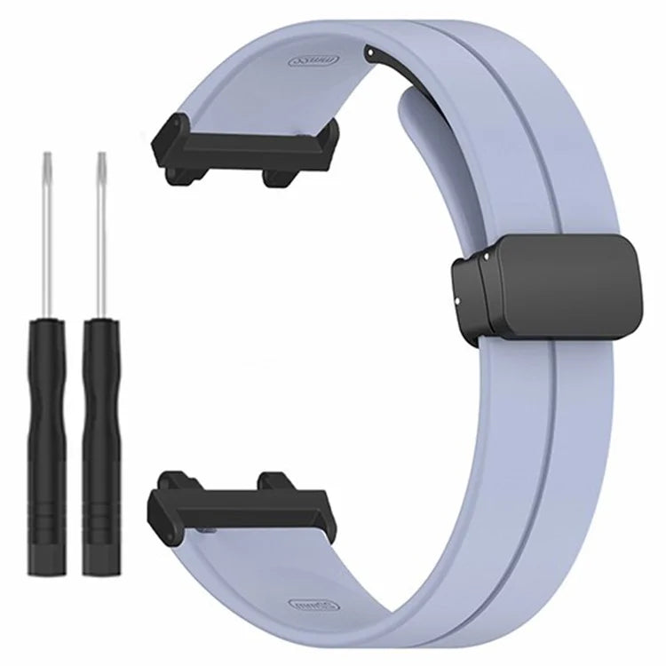 For Huami Amazfit Active Edge A2212 Watch Band Silicone Wrist Strap with Magnetic Folding Buckle