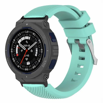 For Huami Amazfit Active Edge A2212 Watch Band Twill Texture Silicone Strap Replacement