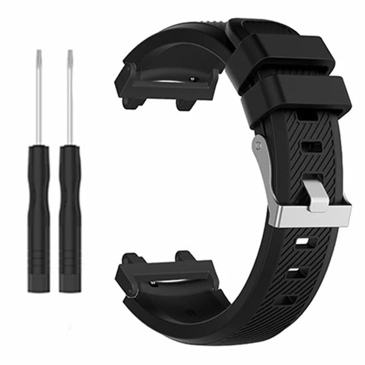For Huami Amazfit Active Edge A2212 Watch Band Twill Texture Silicone Strap Replacement