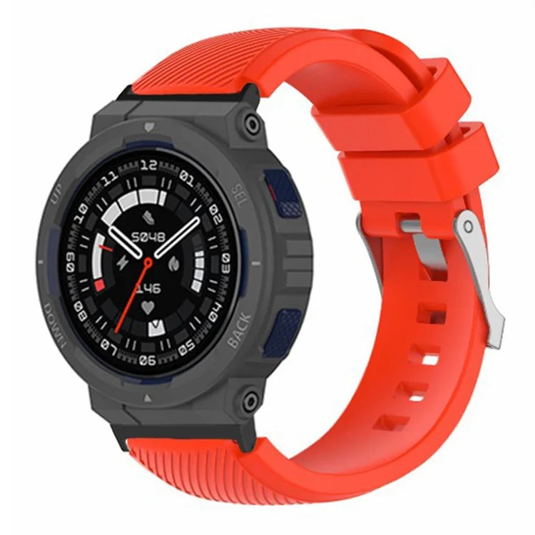 For Huami Amazfit Active Edge A2212 Watch Band Twill Texture Silicone Strap Replacement
