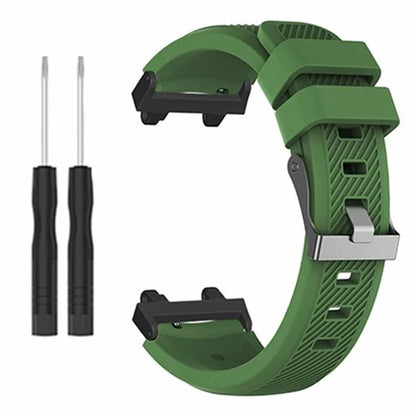 For Huami Amazfit Active Edge A2212 Watch Band Twill Texture Silicone Strap Replacement