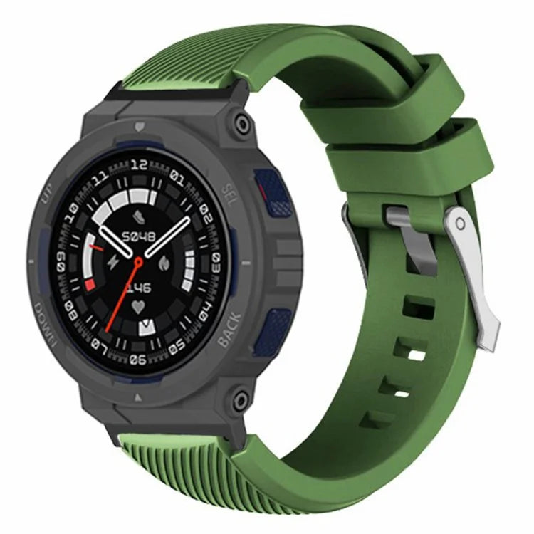 For Huami Amazfit Active Edge A2212 Watch Band Twill Texture Silicone Strap Replacement
