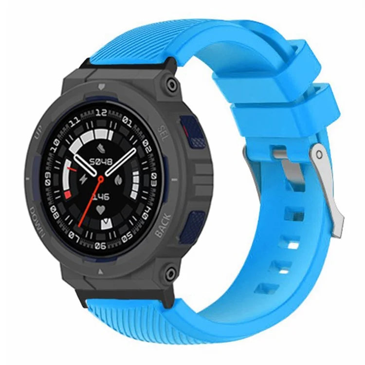 For Huami Amazfit Active Edge A2212 Watch Band Twill Texture Silicone Strap Replacement