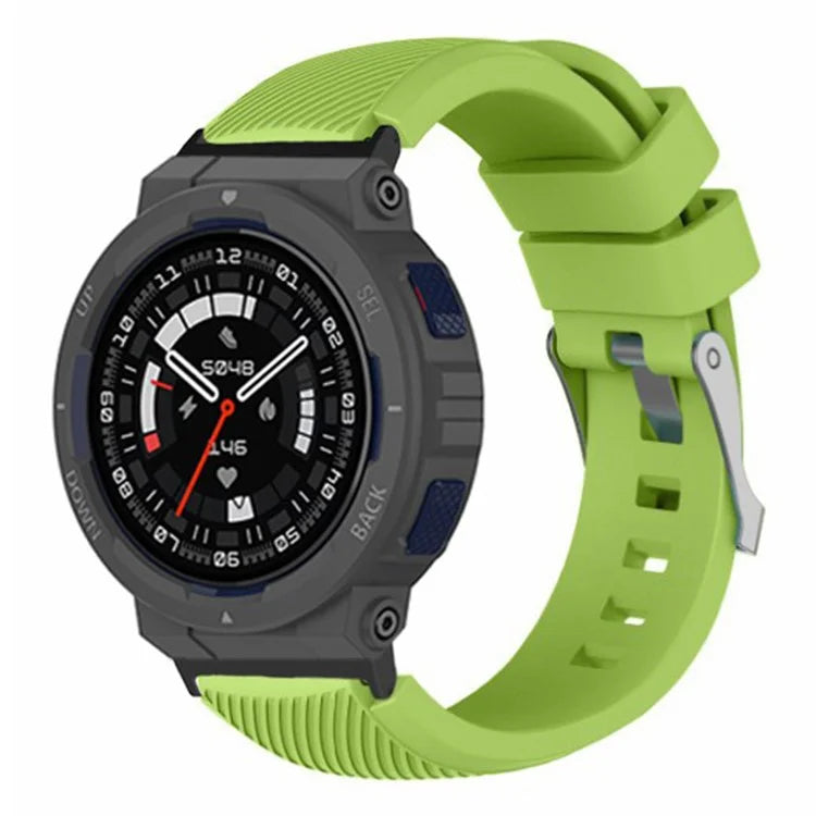 For Huami Amazfit Active Edge A2212 Watch Band Twill Texture Silicone Strap Replacement