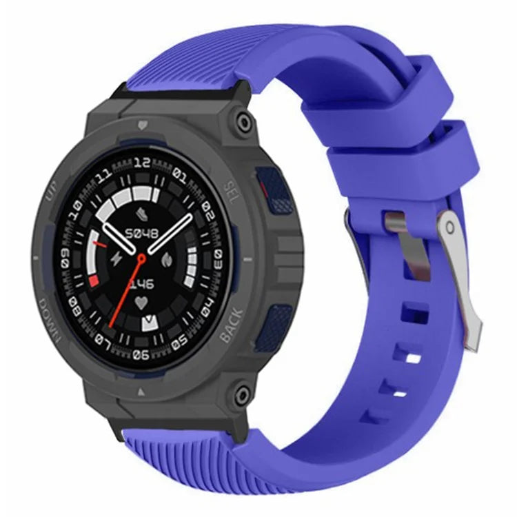 For Huami Amazfit Active Edge A2212 Watch Band Twill Texture Silicone Strap Replacement