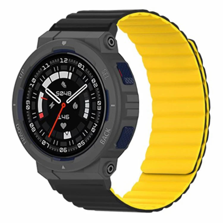 For Huami Amazfit Active Edge (A2212) Magnetic Watch Band Silicone Watch Strap