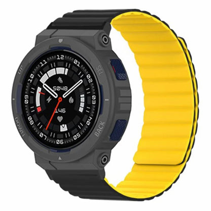 For Huami Amazfit Active Edge (A2212) Magnetic Watch Band Silicone Watch Strap