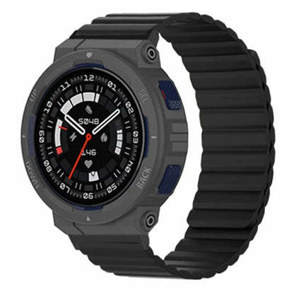 For Huami Amazfit Active Edge (A2212) Magnetic Watch Band Silicone Watch Strap