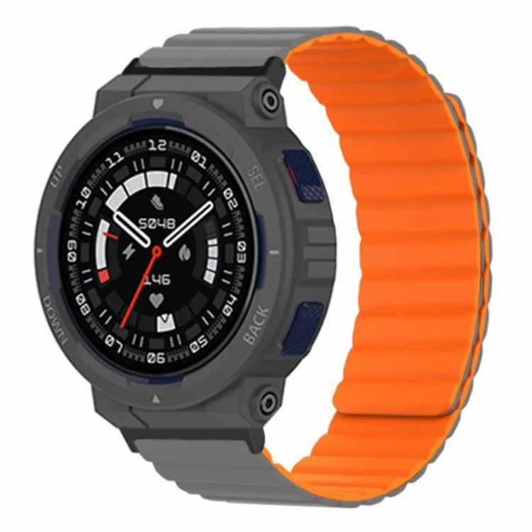For Huami Amazfit Active Edge (A2212) Magnetic Watch Band Silicone Watch Strap