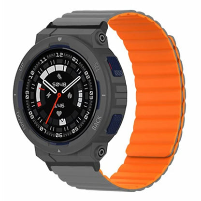 For Huami Amazfit Active Edge (A2212) Magnetic Watch Band Silicone Watch Strap