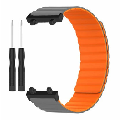 For Huami Amazfit Active Edge (A2212) Magnetic Watch Band Silicone Watch Strap