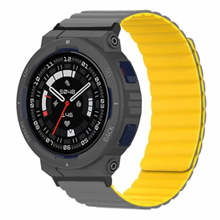 For Huami Amazfit Active Edge (A2212) Magnetic Watch Band Silicone Watch Strap