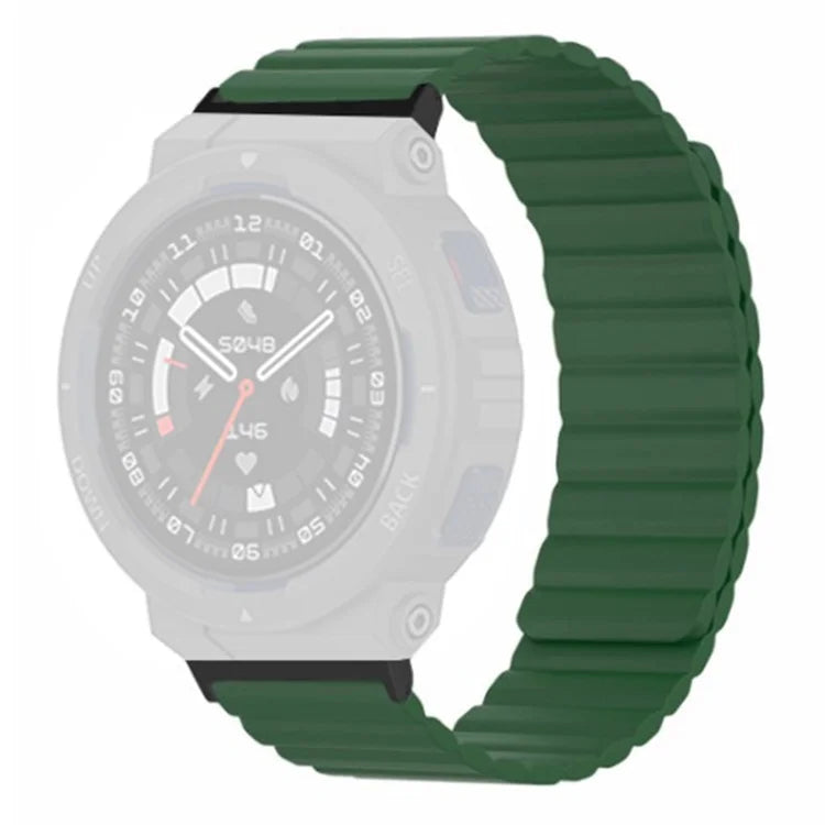 For Huami Amazfit Active Edge (A2212) Magnetic Watch Band Silicone Watch Strap