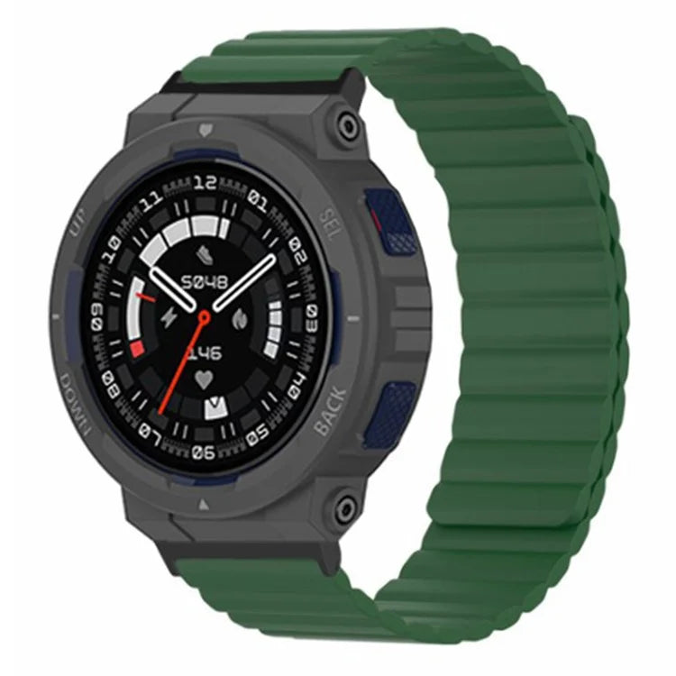 For Huami Amazfit Active Edge (A2212) Magnetic Watch Band Silicone Watch Strap