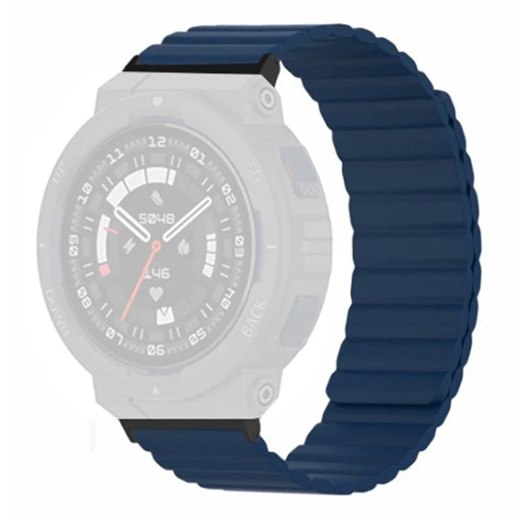 For Huami Amazfit Active Edge (A2212) Magnetic Watch Band Silicone Watch Strap