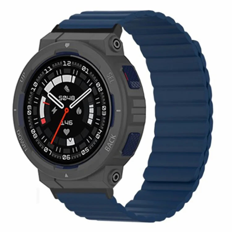 For Huami Amazfit Active Edge (A2212) Magnetic Watch Band Silicone Watch Strap