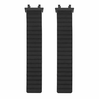 For Huami Amazfit Active Edge (A2212) Magnetic Watch Band Silicone Watch Strap+Wine Red