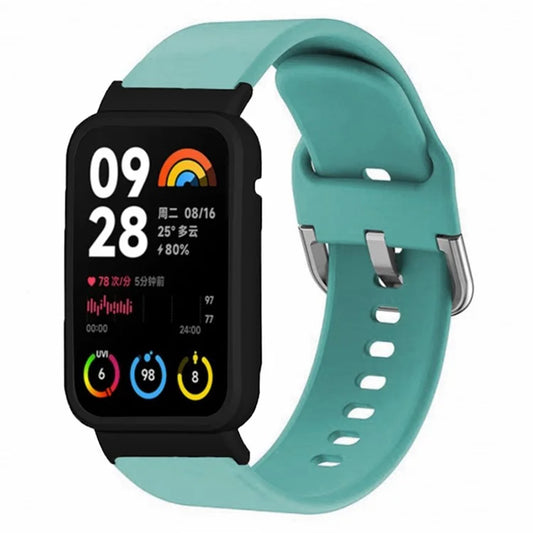 For Xiaomi Smart Band 8 Pro Silicone Sport Watch Band with Watch Case