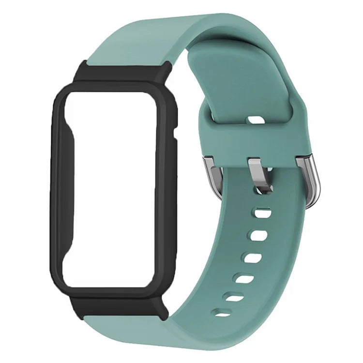 For Xiaomi Smart Band 8 Pro Silicone Sport Watch Band with Watch Case