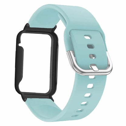 For Xiaomi Smart Band 8 Pro Silicone Sport Watch Band with Watch Case